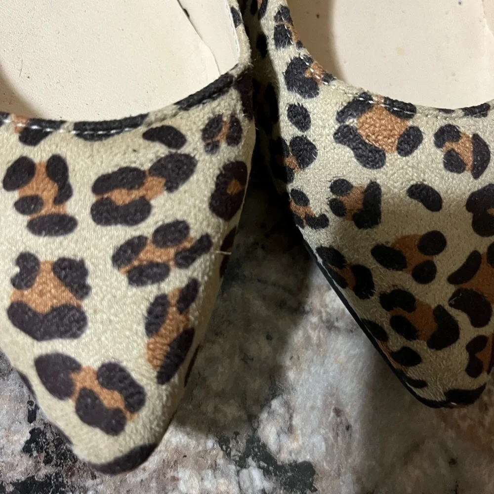 Leopard Print Women’s Heels Size 8.5